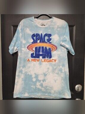 Space Jam T Shirt A New Legacy Blue White Tie‎ Dye Looney Tunes Mens …